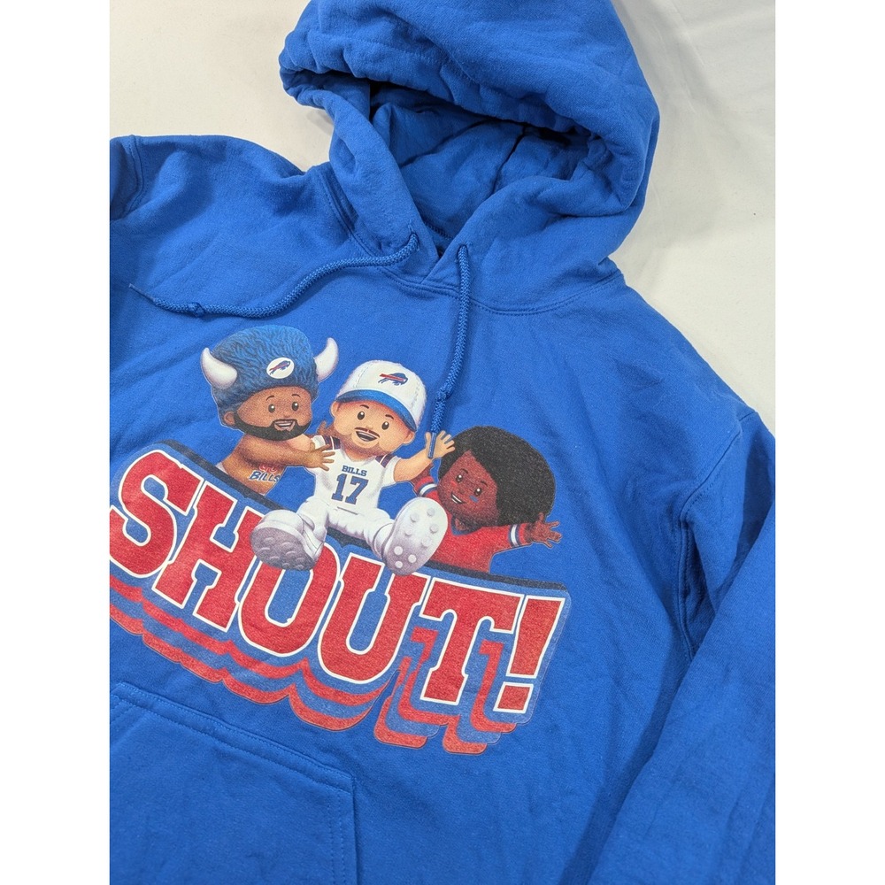 Buffalo Bills Hoodie Small Pullover Sweatshirt Fleece Fisher Price NFL Football